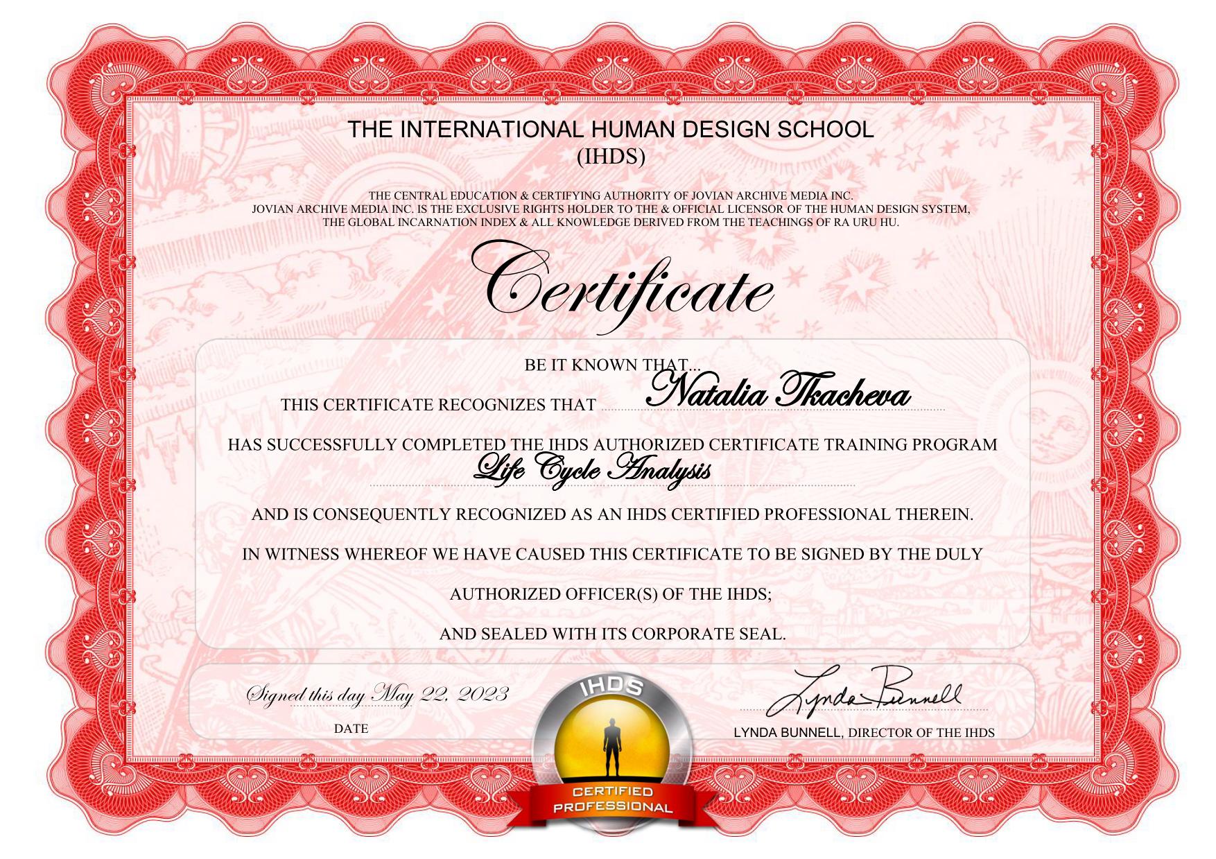 Natalia Tkacheva Life Cycle Analysis Certificate_01